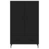 Stylish Highboard Black 69.5x31x115 cm - Engineered Wood