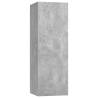 Stylish 4-Piece Concrete Grey TV Cabinets | Hipo Market