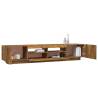 2 Piece LED TV Cabinet Set in Smoked Oak - Modern Design