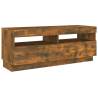 2 Piece LED TV Cabinet Set in Smoked Oak - Modern Design