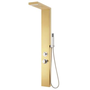 Golden Shower Panel System - Stylish Steel Design | HipoMarket UK