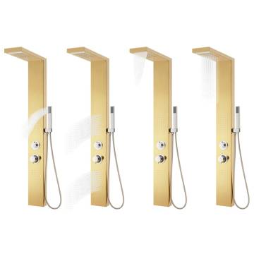 Golden Shower Panel System - Stylish Steel Design | HipoMarket UK