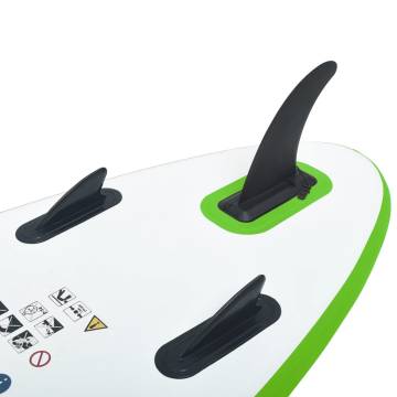 Inflatable Stand Up Paddleboard Set - Green & White | HipoMarket