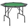 8-Player Folding Poker Table - Green 108x108 cm | HipoMarket