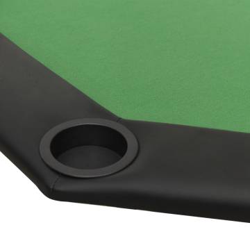 8-Player Folding Poker Table - Green 108x108 cm | HipoMarket