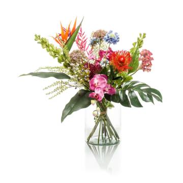 Emerald Artificial Bouquet Exotic Mix | Perfect for Home & Office