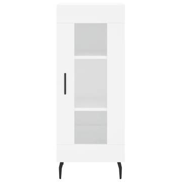 Stylish Highboard White 34.5x34x180 cm - Hipomarket