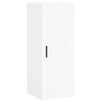 Stylish Highboard White 34.5x34x180 cm - Hipomarket