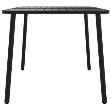 Stylish Anthracite Garden Table 110x80 cm - Durable Steel