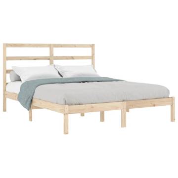 Solid Wood Pine Bed Frame 120x200 cm | Modern Bedroom Style