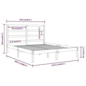 Solid Wood Pine Bed Frame 120x200 cm | Modern Bedroom Style