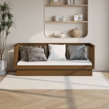 Day Bed Honey Brown 75x190 cm - Solid Wood Pine | HiPoMarket