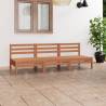 3 Piece Garden Lounge Set Honey Brown Solid Pinewood Colour honey brown Number of 1 