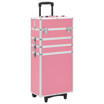 Aluminium Pink Make-up Trolley | Organize Your Cosmetics