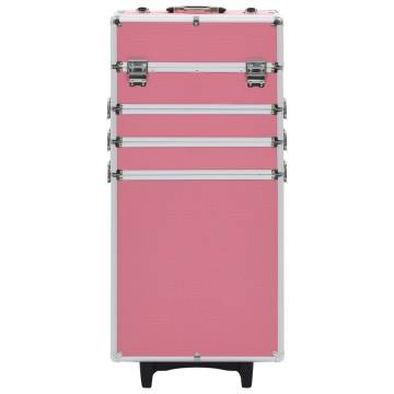 Aluminium Pink Make-up Trolley | Organize Your Cosmetics