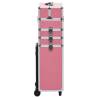 Aluminium Pink Make-up Trolley | Organize Your Cosmetics