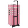 Aluminium Pink Make-up Trolley | Organize Your Cosmetics