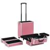 Aluminium Pink Make-up Trolley | Organize Your Cosmetics