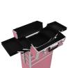 Aluminium Pink Make-up Trolley | Organize Your Cosmetics