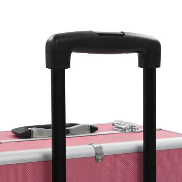 Aluminium Pink Make-up Trolley | Organize Your Cosmetics