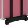 Aluminium Pink Make-up Trolley | Organize Your Cosmetics