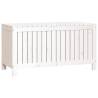 Garden Storage Box White - Solid Pine - 115x49x60 cm