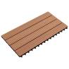 WPC Tiles 60x30 cm - 6 pcs Brown | Hipomarket UK