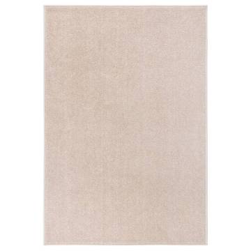 Elegant Dark Beige Short Pile Rug 200x290 cm | HipoMarket