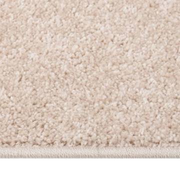 Elegant Dark Beige Short Pile Rug 200x290 cm | HipoMarket