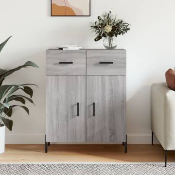 Modern Grey Sonoma Sideboard - 69.5x34x90 cm | HipoMarket