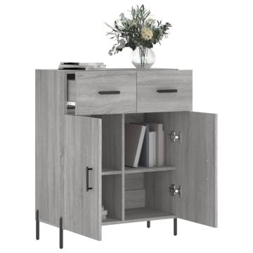 Modern Grey Sonoma Sideboard - 69.5x34x90 cm | HipoMarket