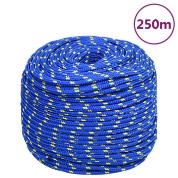 Boat Rope Blue 6mm 250m - Durable Polypropylene