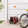 Pet Bike Trailer - Red & Grey Oxford Fabric, Iron Frame