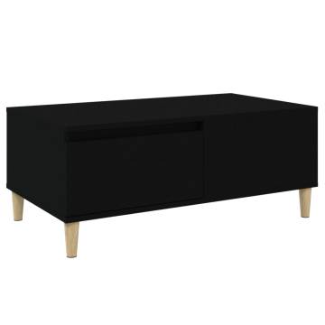 Elegant Black Coffee Table - 90x50x36.5 cm | HipoMarket