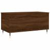 Elegant Brown Oak Coffee Table - 90x44.5x45 cm | hipomarket.co.uk