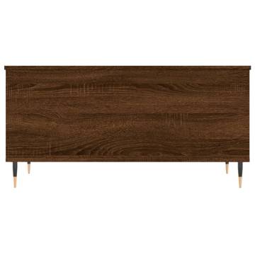 Elegant Brown Oak Coffee Table - 90x44.5x45 cm | hipomarket.co.uk