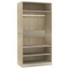 Sonoma Oak Wardrobe 100x50x200 cm - Stylish Storage Solution