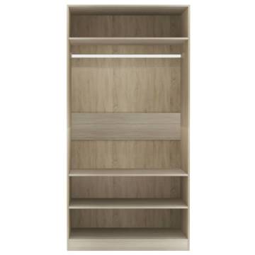 Sonoma Oak Wardrobe 100x50x200 cm - Stylish Storage Solution