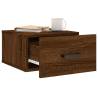 Brown Oak Wall-Mounted Bedside Cabinets - 2 pcs | HipoMarket