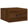 Brown Oak Wall-Mounted Bedside Cabinets - 2 pcs | HipoMarket