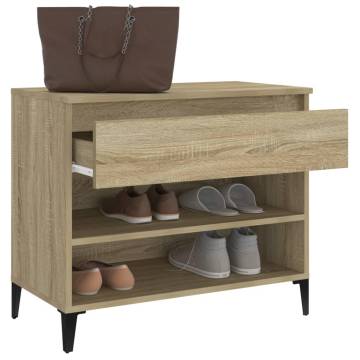 Shoe Cabinet Sonoma Oak - 70x36x60 cm | Hipo Market