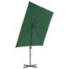 Cantilever Umbrella with Steel Pole - Green 250x250 cm