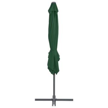 Cantilever Umbrella with Steel Pole - Green 250x250 cm