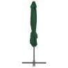 Cantilever Umbrella with Steel Pole - Green 250x250 cm