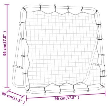 Adjustable Football Kickback Rebounder | 96x80 cm | Durable Design