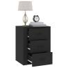 Stylish Black Bedside Cabinet - 50x36x60 cm | HipoMarket