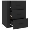 Stylish Black Bedside Cabinet - 50x36x60 cm | HipoMarket