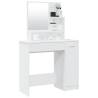 Dressing Table with Mirror - White 86.5x35x136 cm | HipoMarket