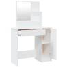 Dressing Table with Mirror - White 86.5x35x136 cm | HipoMarket