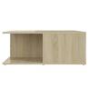 Elegant White & Sonoma Oak Coffee Table | 80x80cm